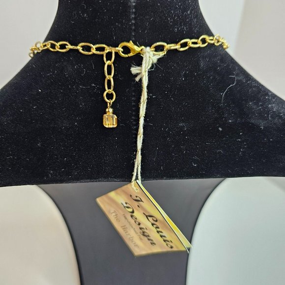 The Harbor Mother of Pearl Orange Sherbert Necklace And Earrings Set - Picture 2 of 8